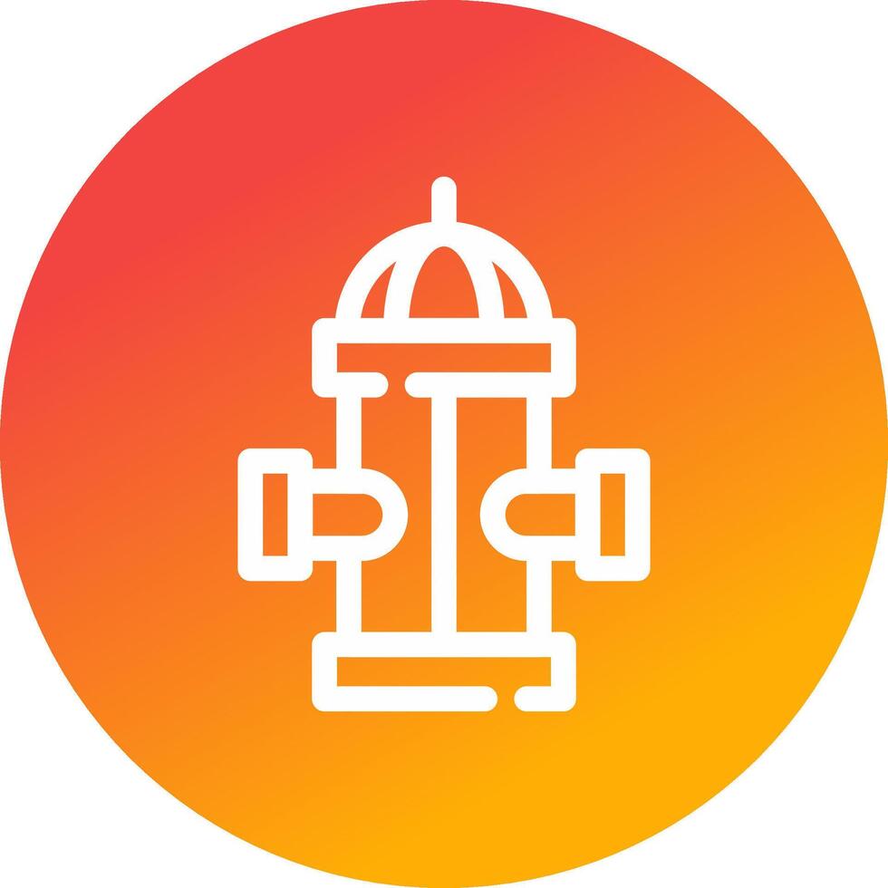 Hydrant Creative Icon Design vector