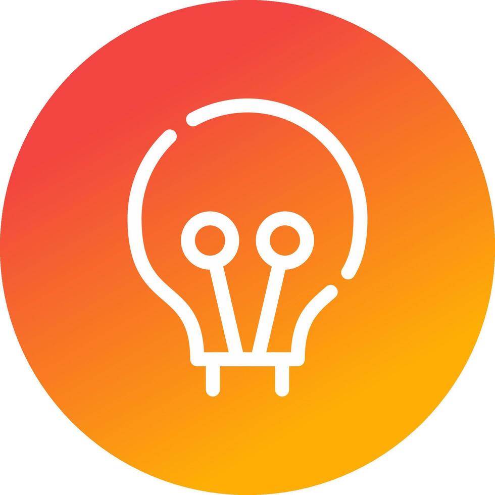 Light Bulb Creative Icon Design vector