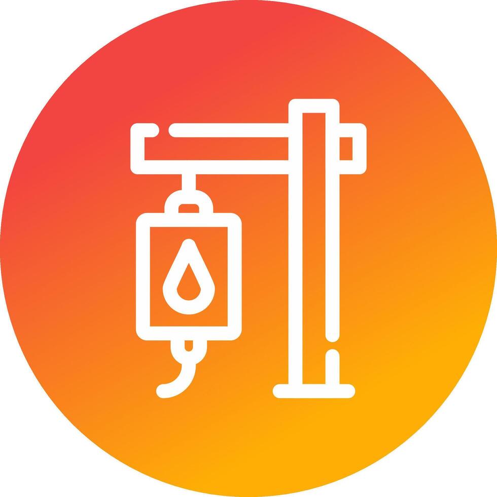 Blood Transfusion Creative Icon Design vector