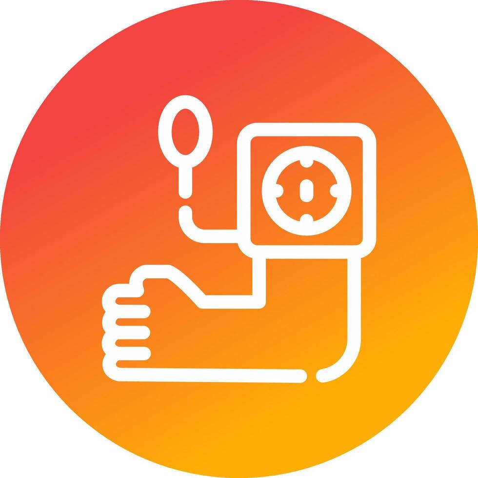 Blood Pressure Creative Icon Design vector