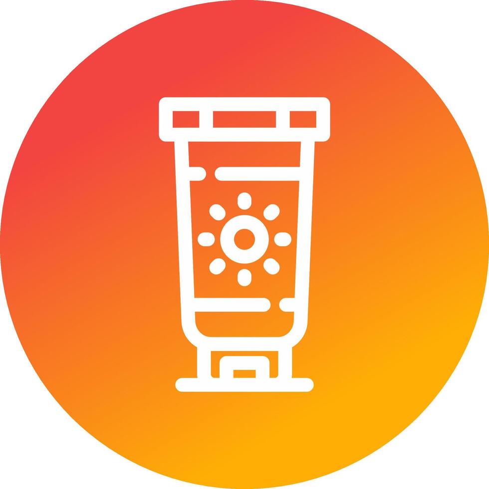 Sunscreen Creative Icon Design vector