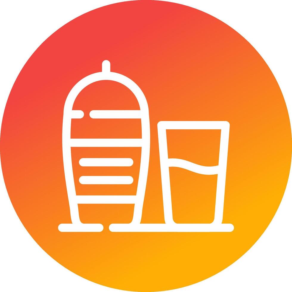 Cocktail Shaker Creative Icon Design vector