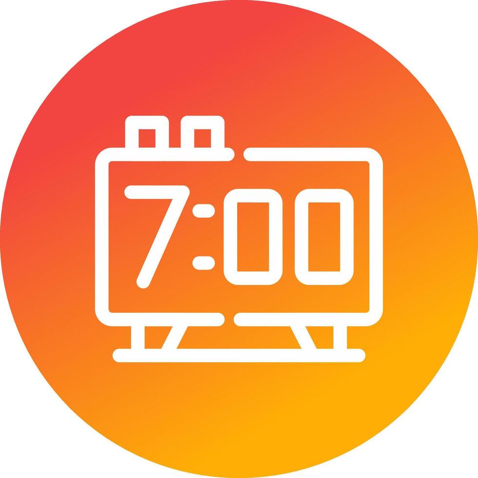 Alarm Clock Creative Icon Design vector