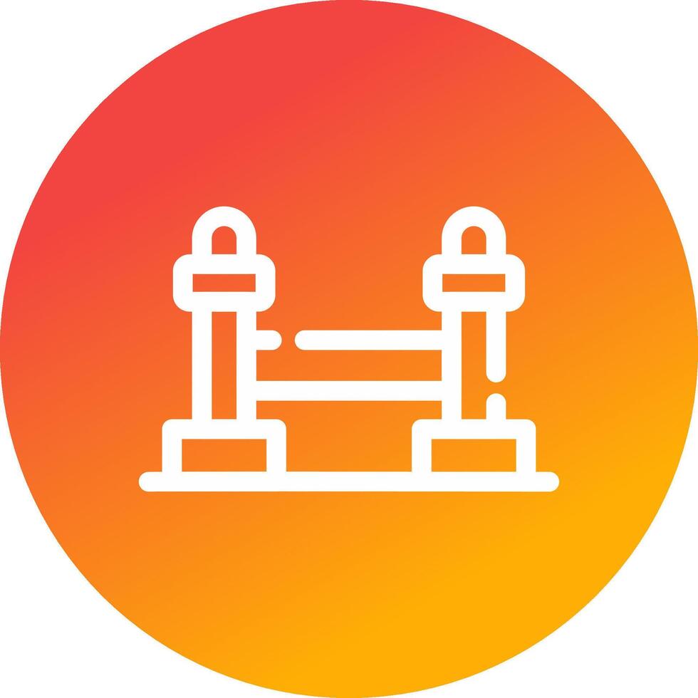 Stanchion Creative Icon Design vector