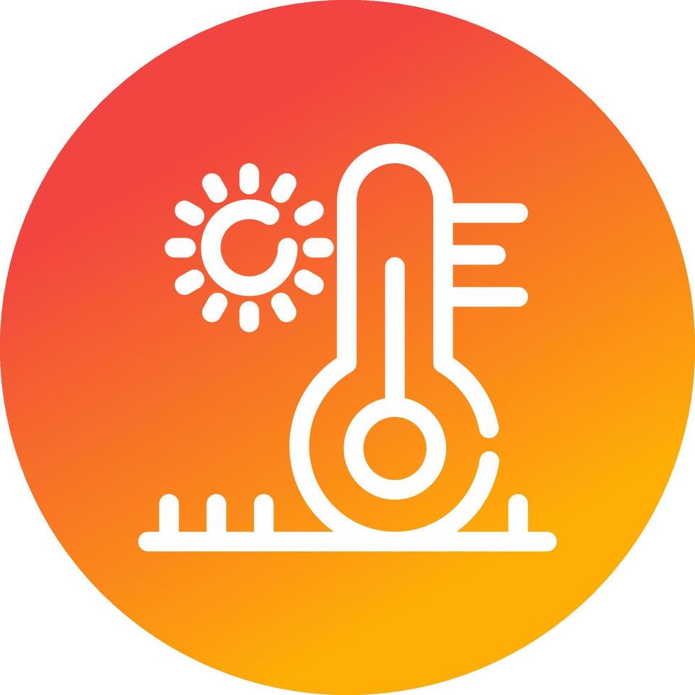 High Temperature Creative Icon Design vector