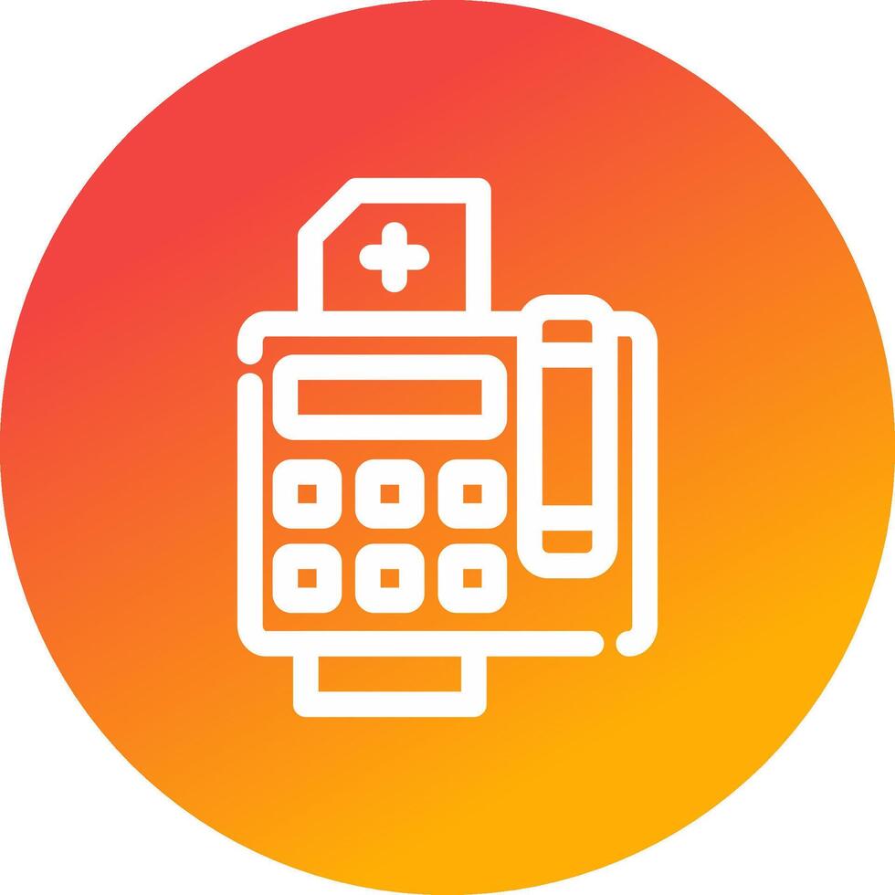 Fax Machine Creative Icon Design vector
