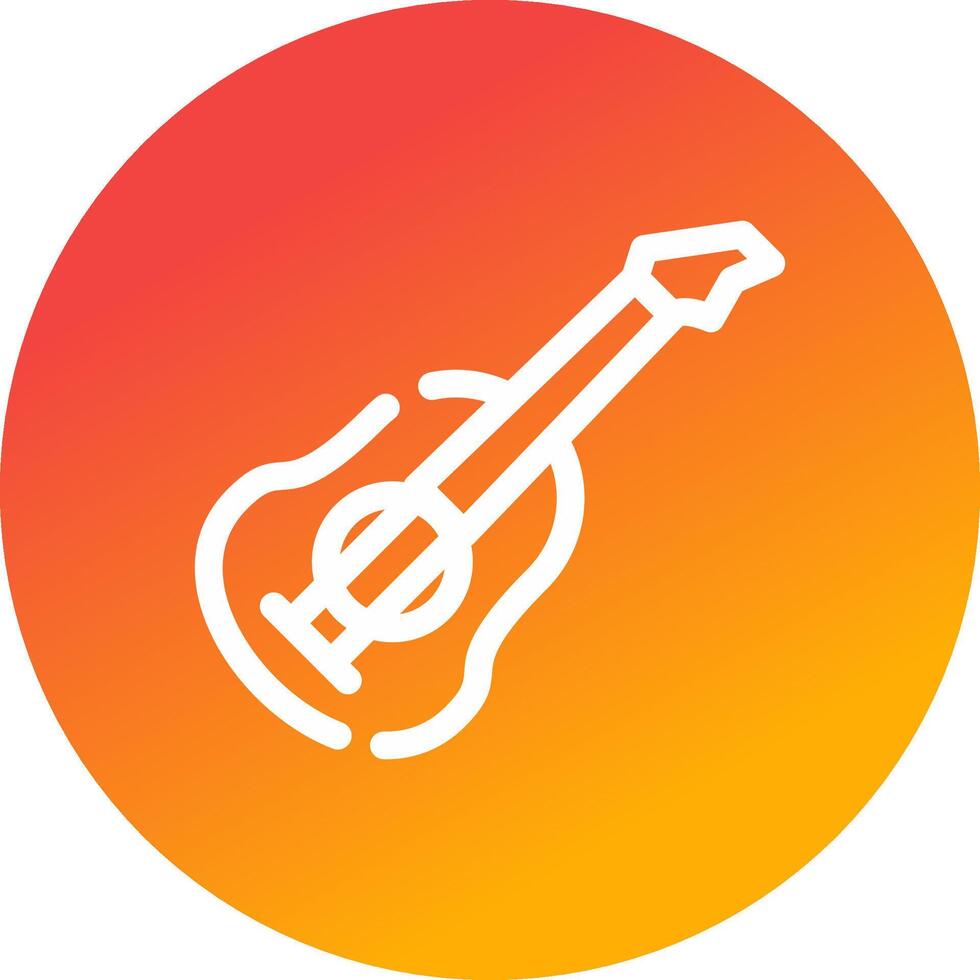 Guitar Creative Icon Design vector