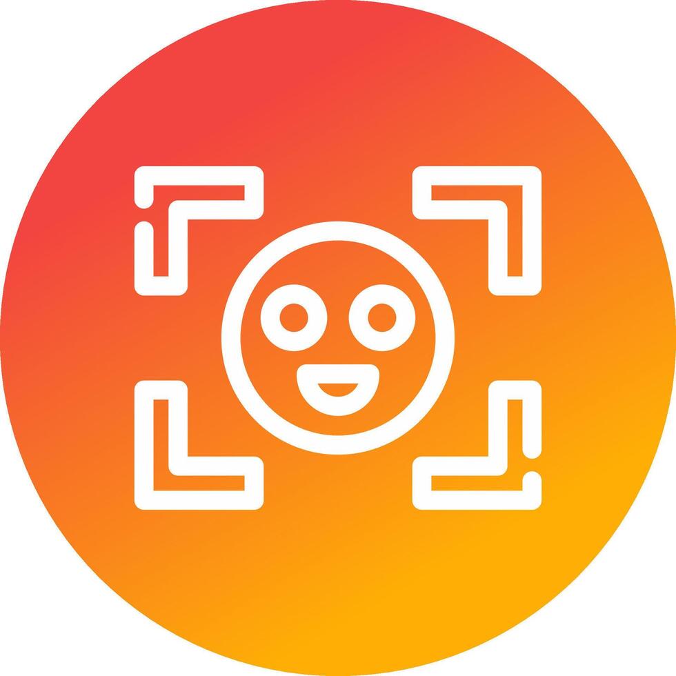 Face Detection Creative Icon Design vector