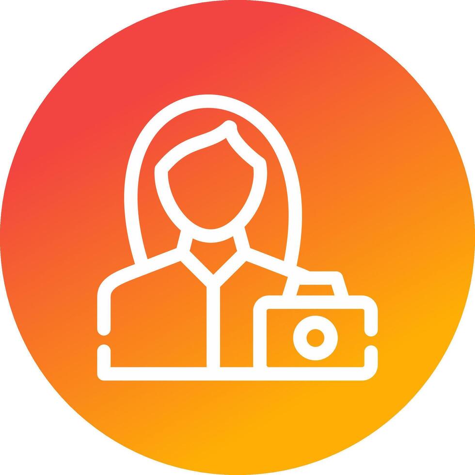 diseño de icono creativo de fotógrafo vector