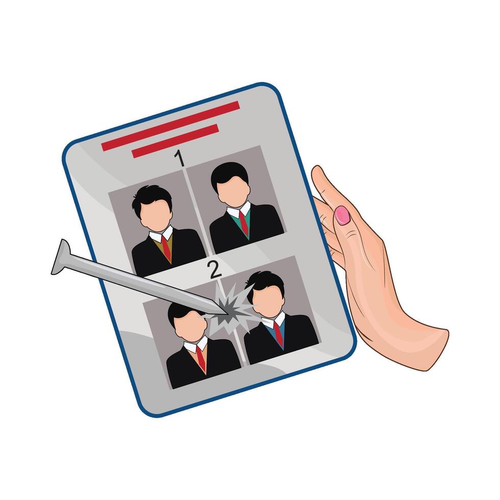 illustration of election vector
