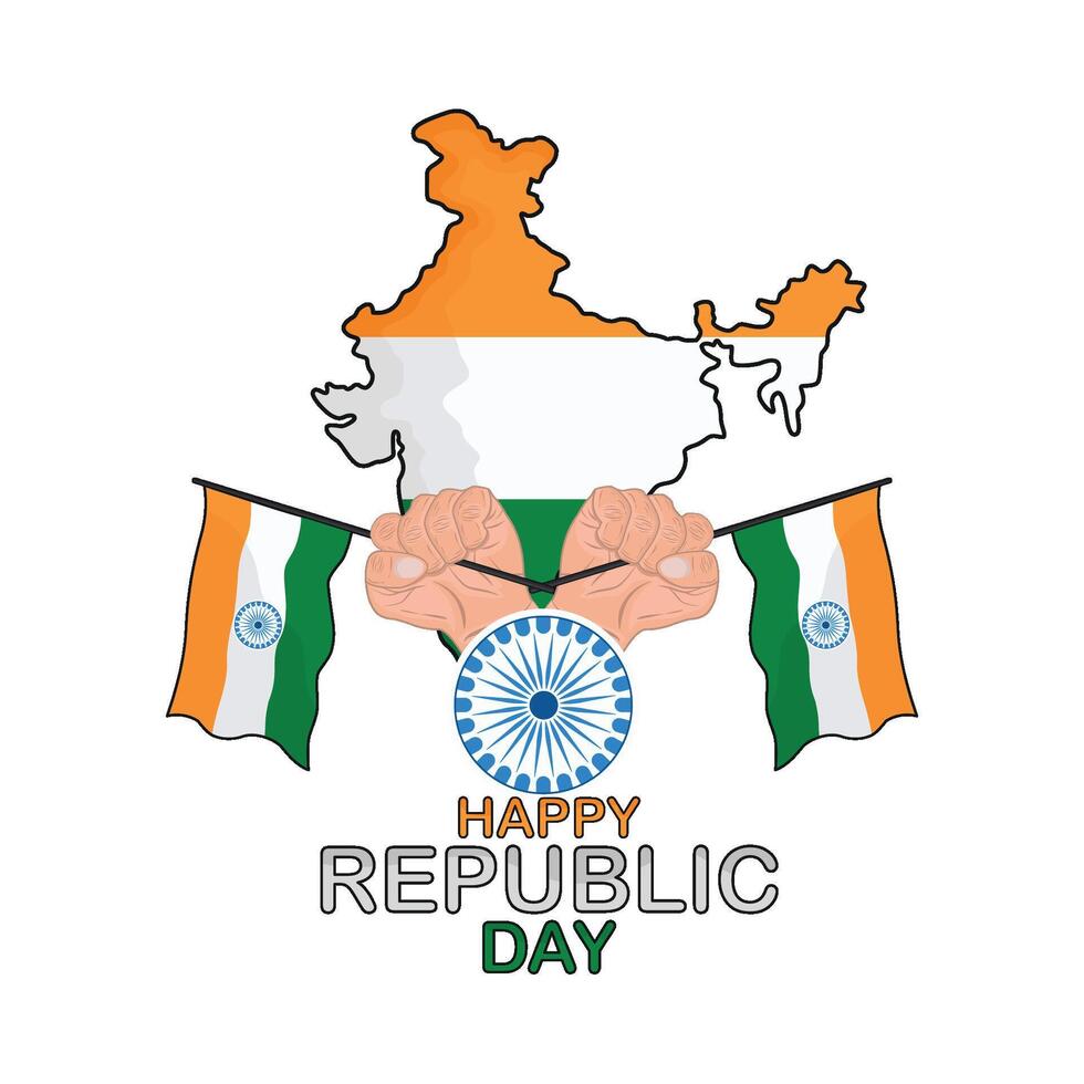 ilustración de república India día vector