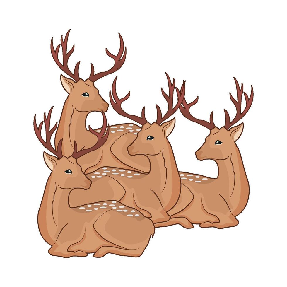 illustration of deer vector