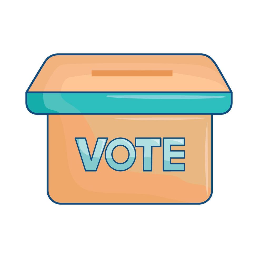 illustration of ballot box vector