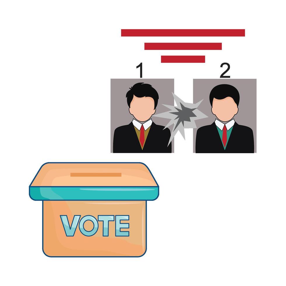 illustration of ballot box vector