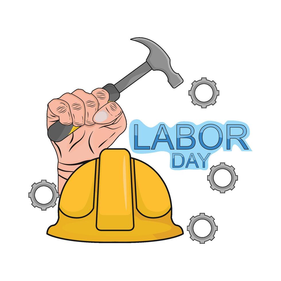 illustration of labor day vector