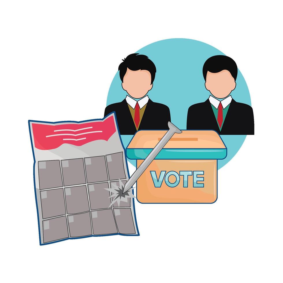 illustration of election vector