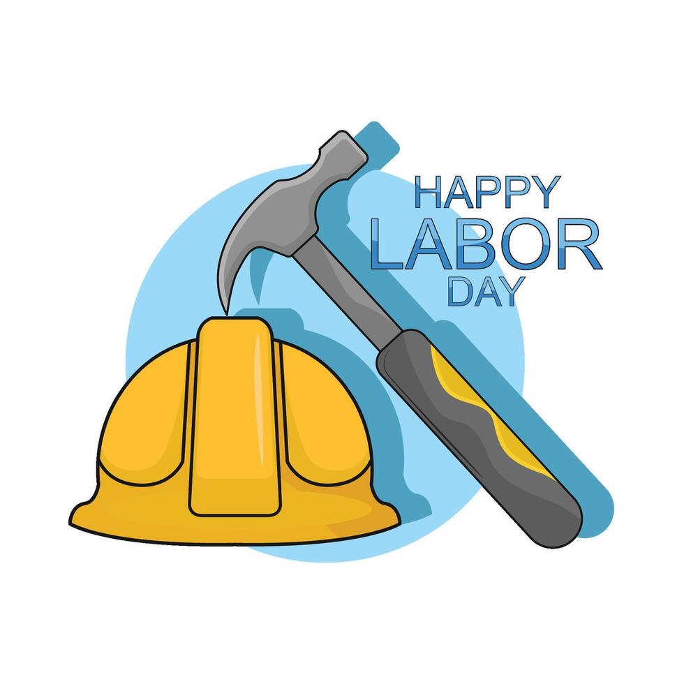 ilustración de labor día vector