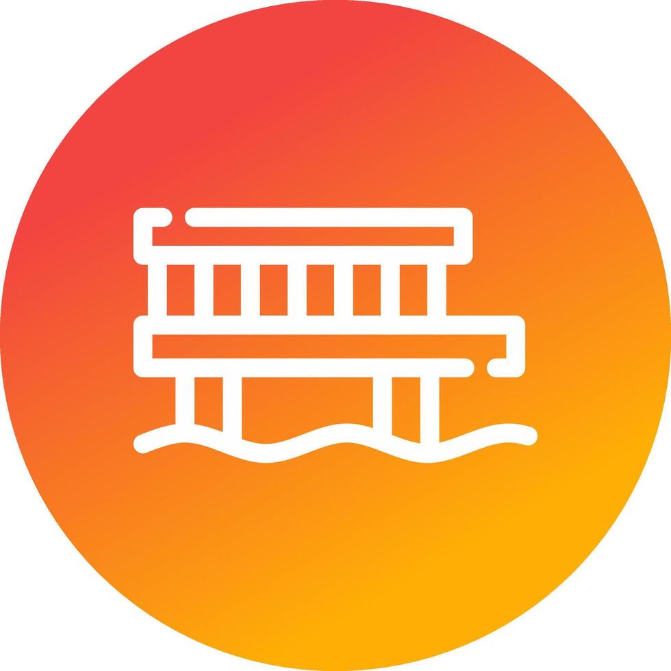 Pier Creative Icon Design vector