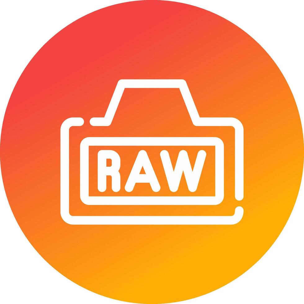 Raw Creative Icon Design vector