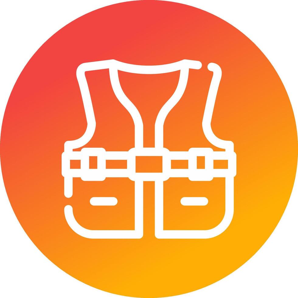 Life Jacket Creative Icon Design vector