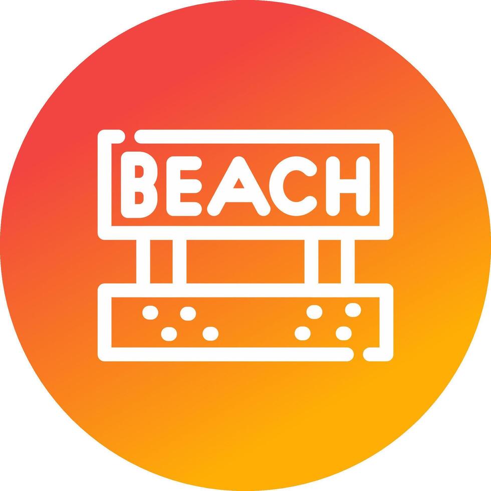 diseño de icono creativo de playa vector