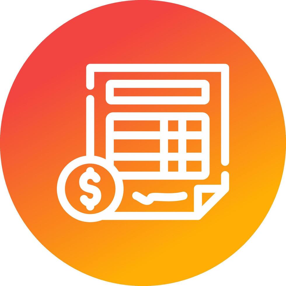 Invoice Creative Icon Design vector