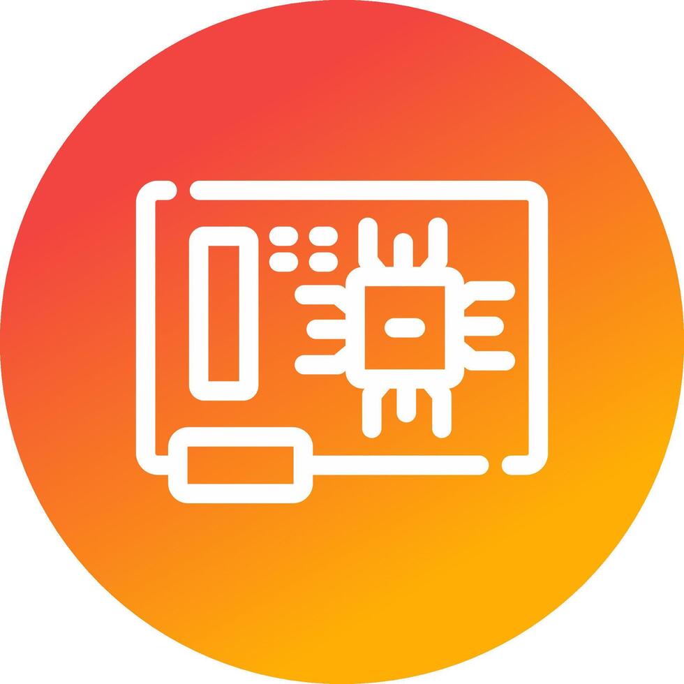 Circuit Board Creative Icon Design vector