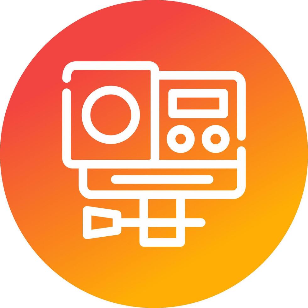 Action Camera Creative Icon Design vector