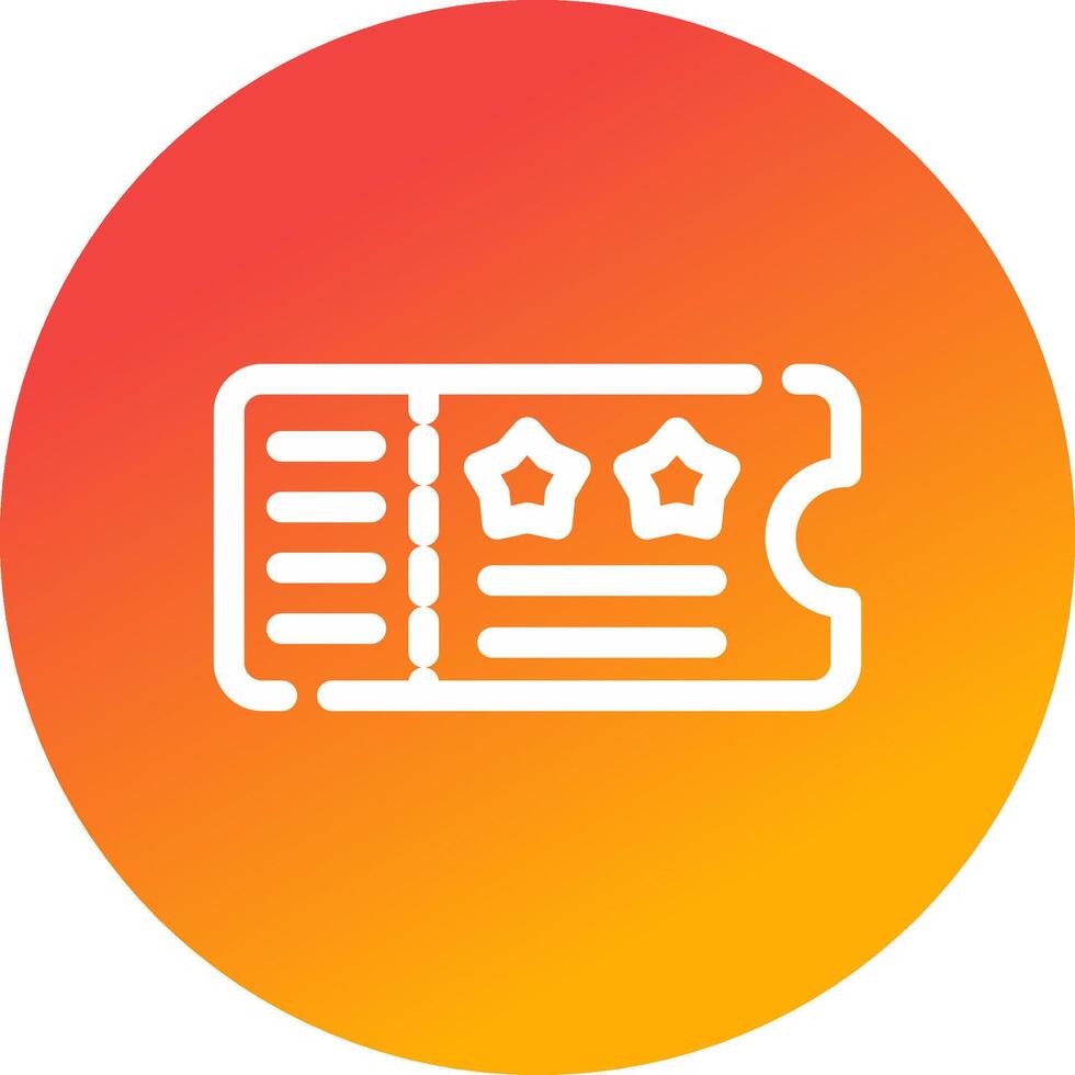 Ticket Creative Icon Design vector