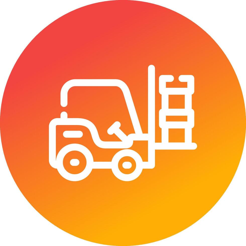 Forklift Creative Icon Design vector