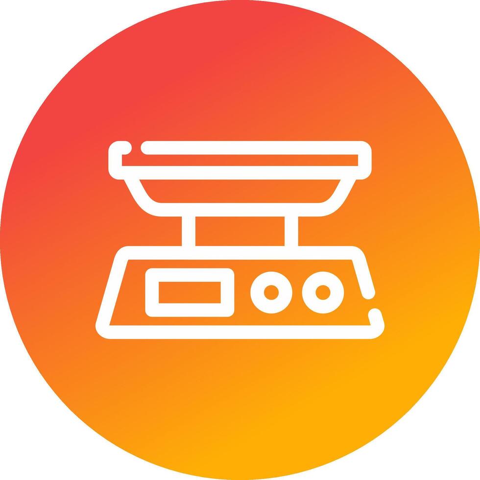 Food Scale Creative Icon Design vector