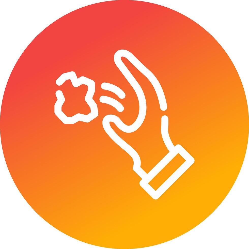 Throwing Trash Creative Icon Design vector