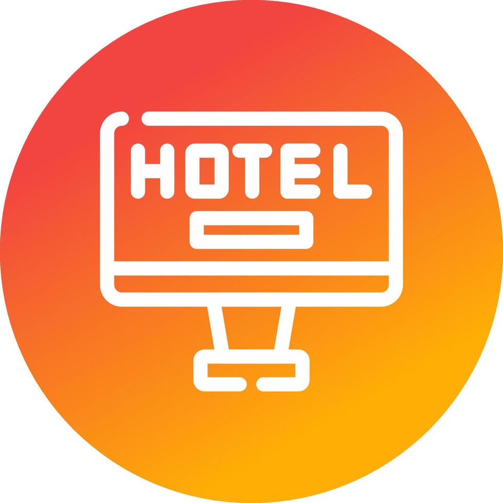 Online Booking Creative Icon Design vector