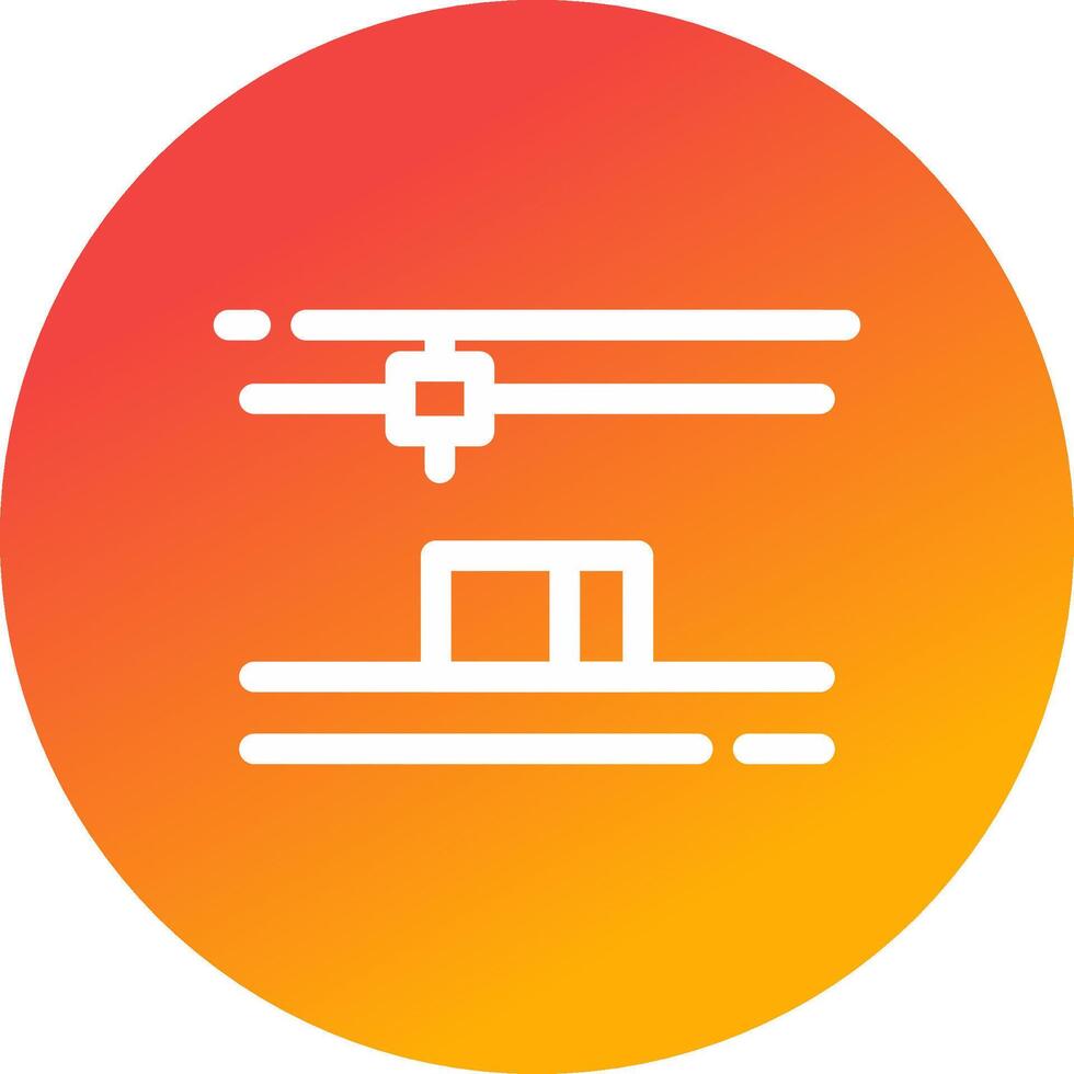 3D Printing Creative Icon Design vector