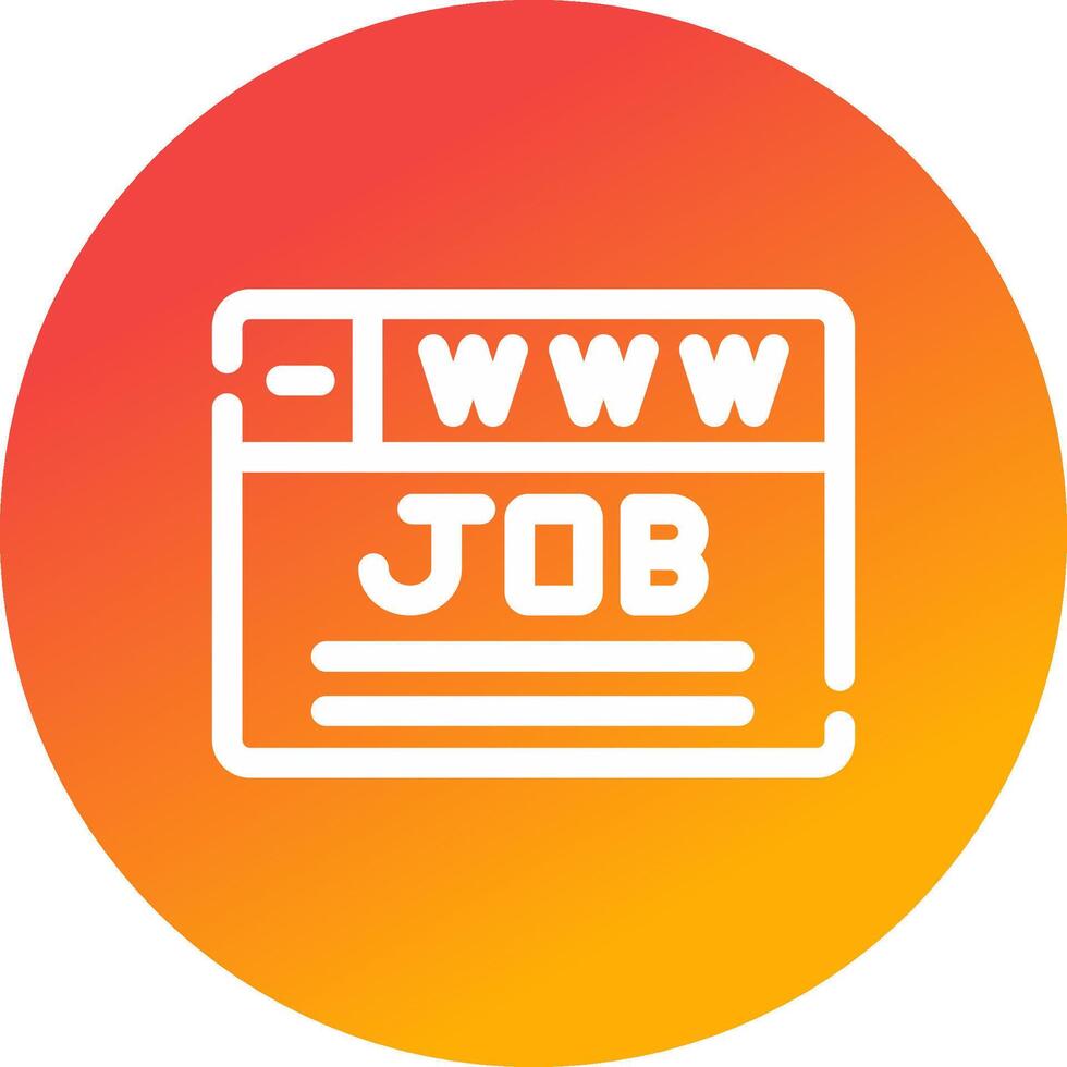 Job Search Creative Icon Design vector