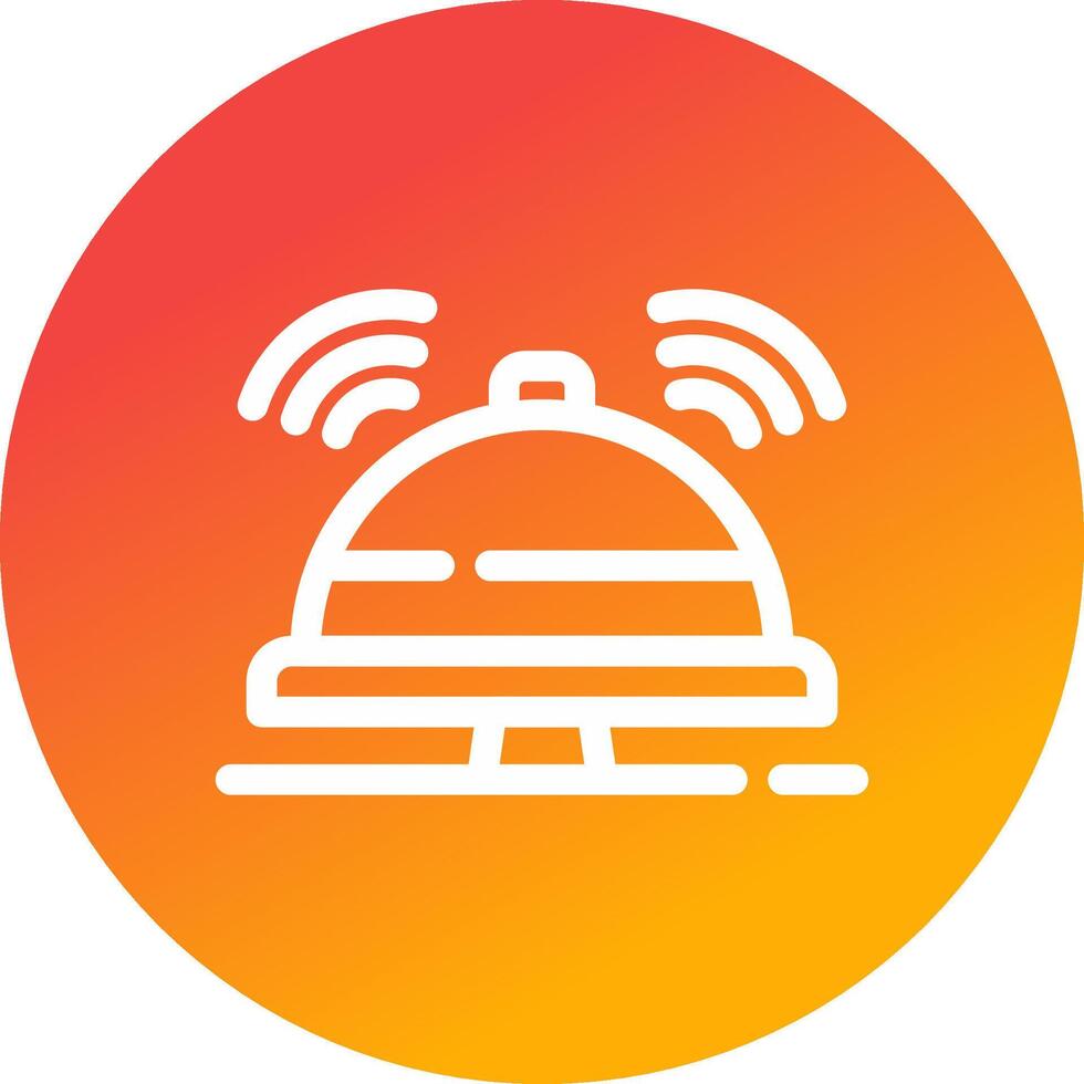 Reception Bell Creative Icon Design vector