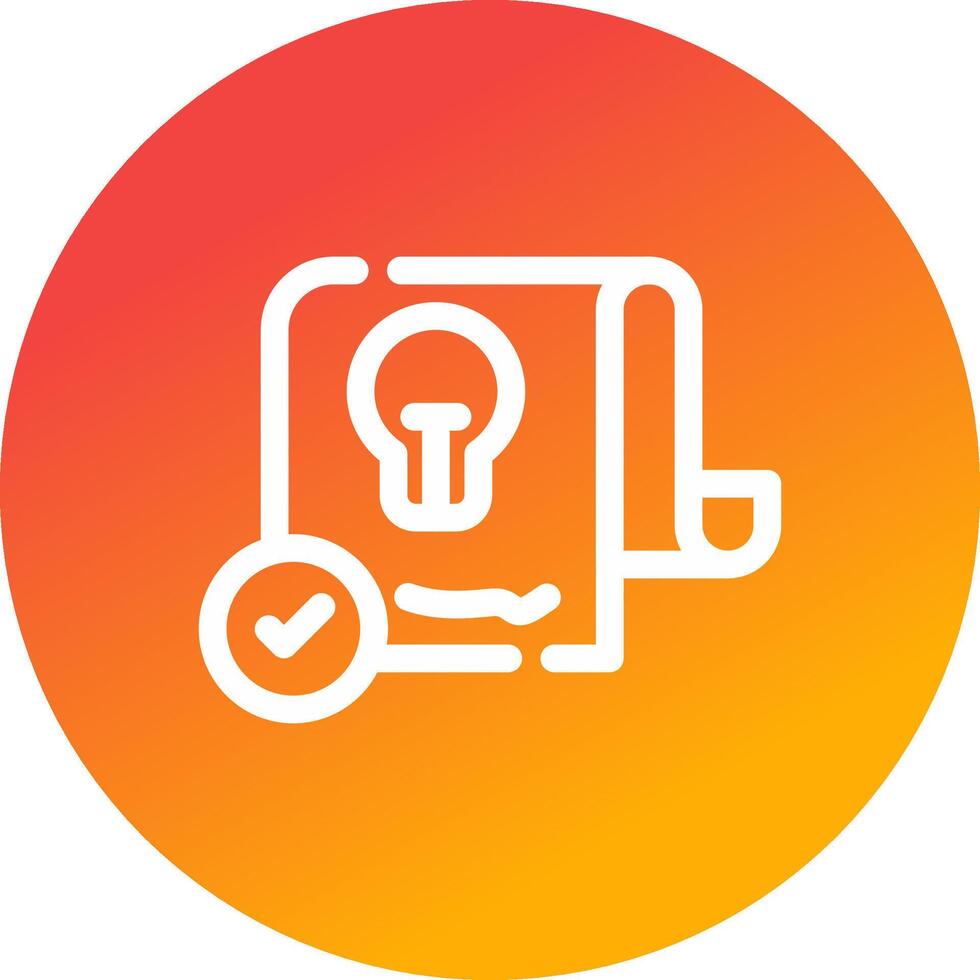 Patent Creative Icon Design vector
