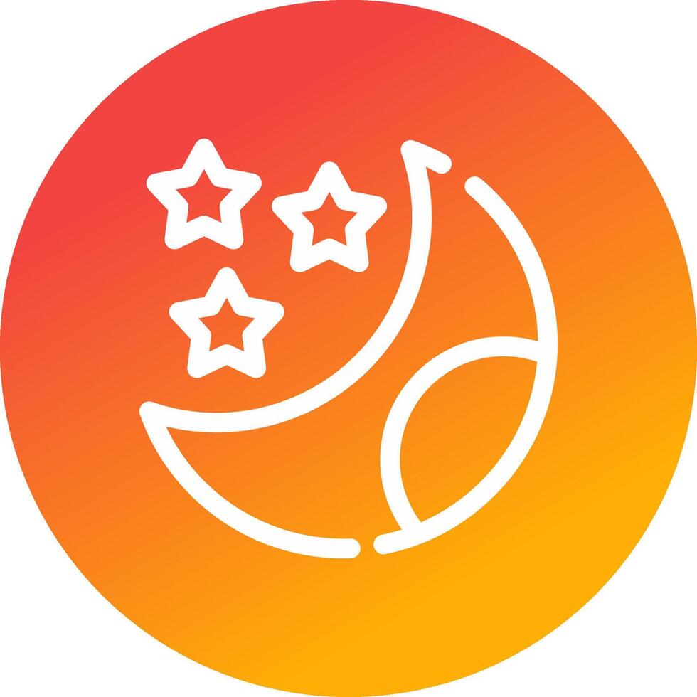 diseño de icono creativo de luna vector