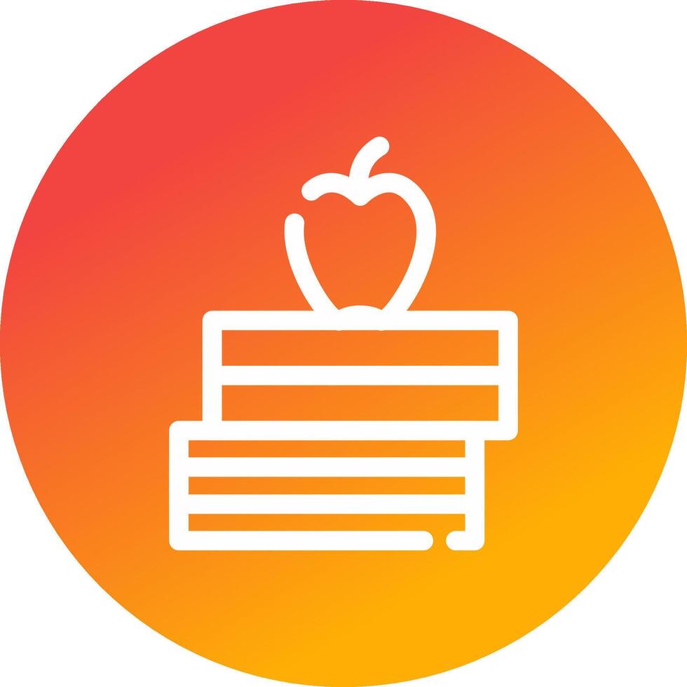 Stack Of Books Creative Icon Design vector