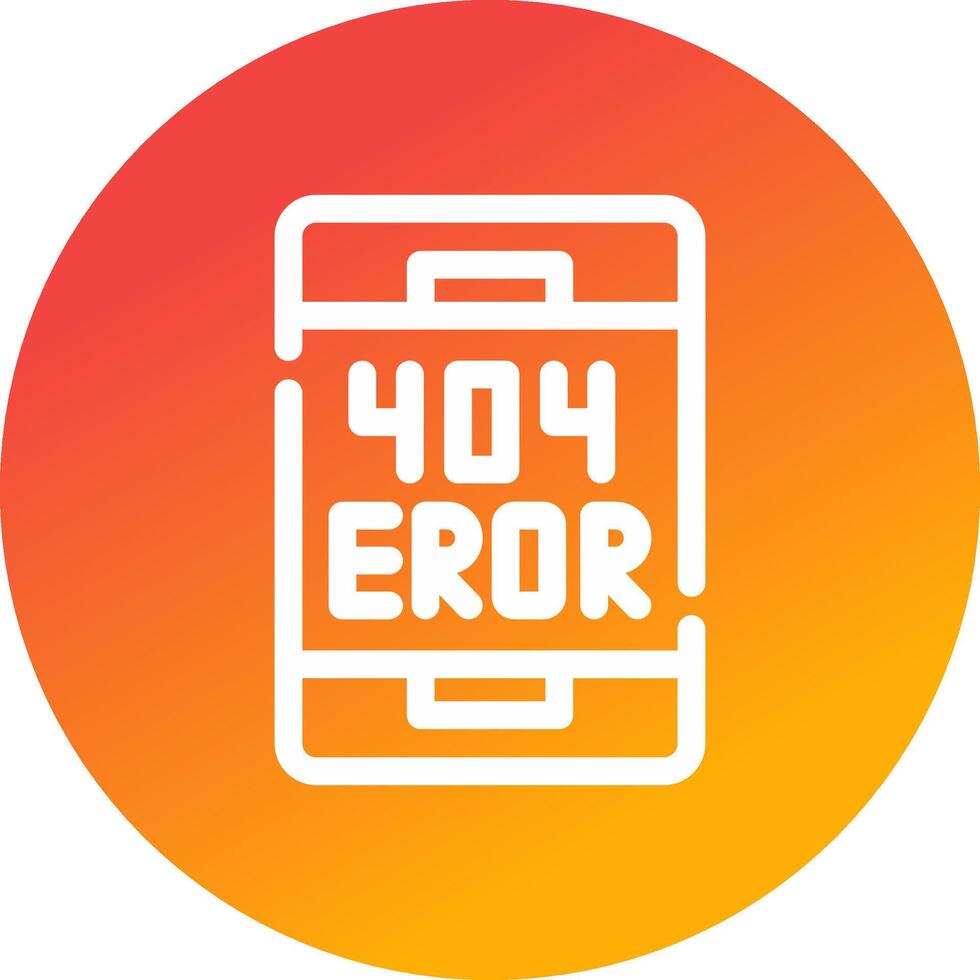Error Creative Icon Design vector