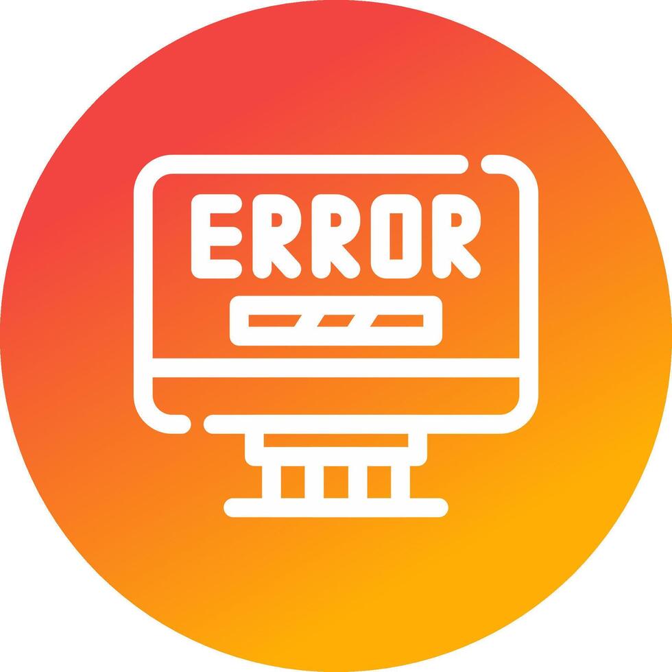 Error Creative Icon Design vector