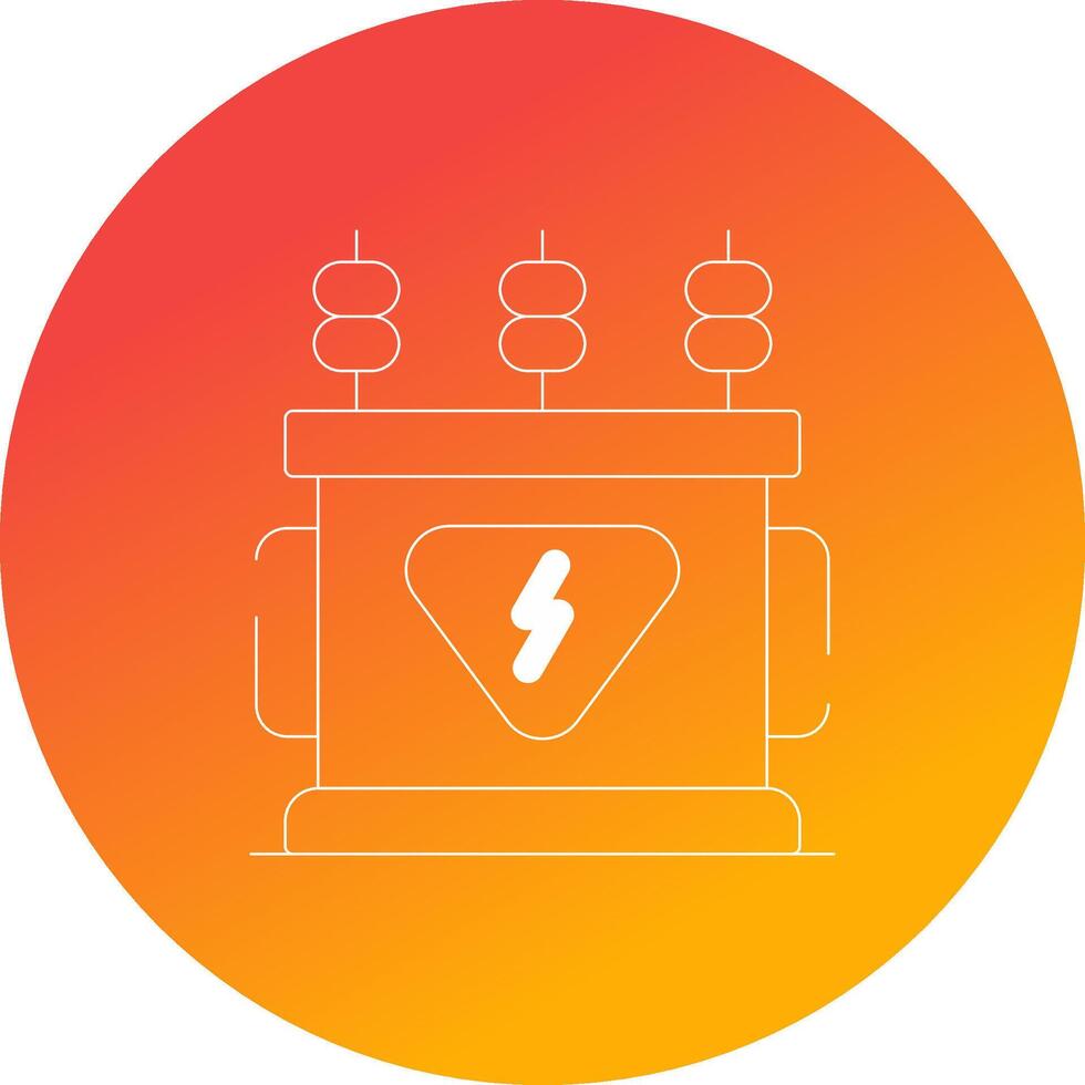 Power Transformer Creative Icon Design vector
