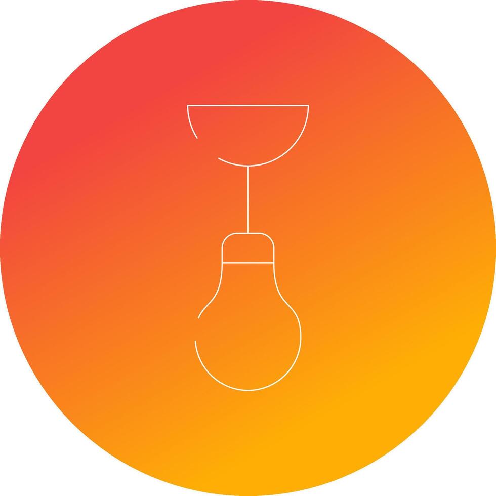 Ceiling Lamp Creative Icon Design vector