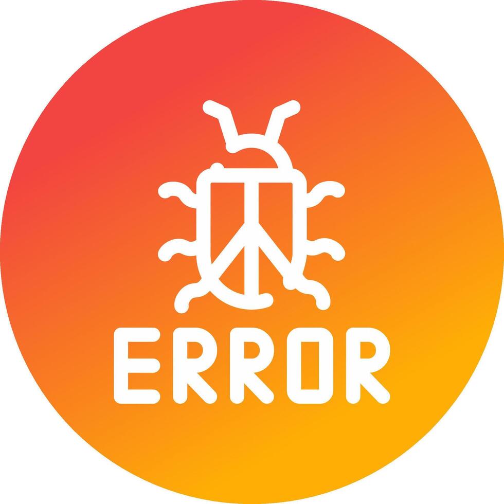 diseño de icono creativo de error vector