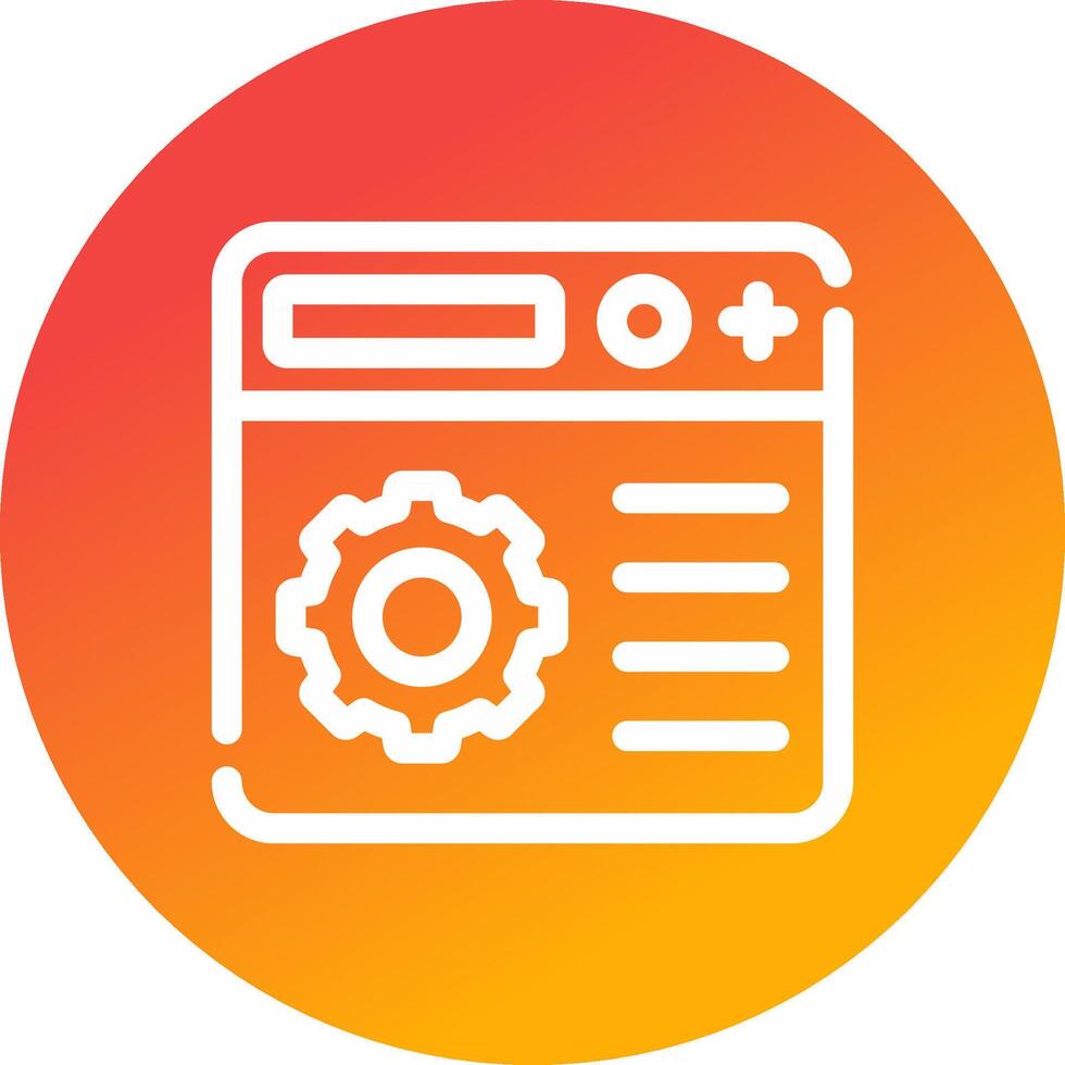 Setting Creative Icon Design vector
