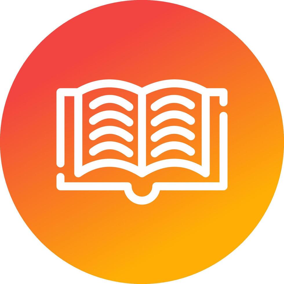 diseño de icono creativo de libro abierto vector