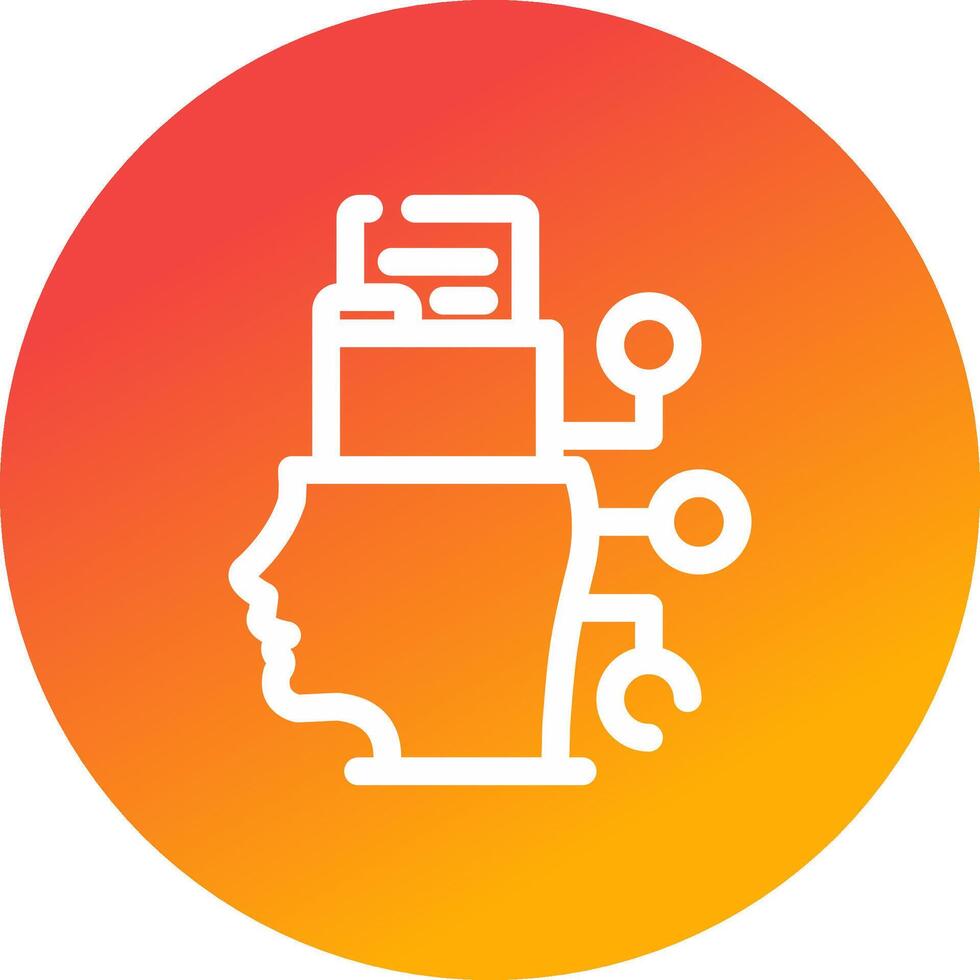 Intelligent Data Creative Icon Design vector