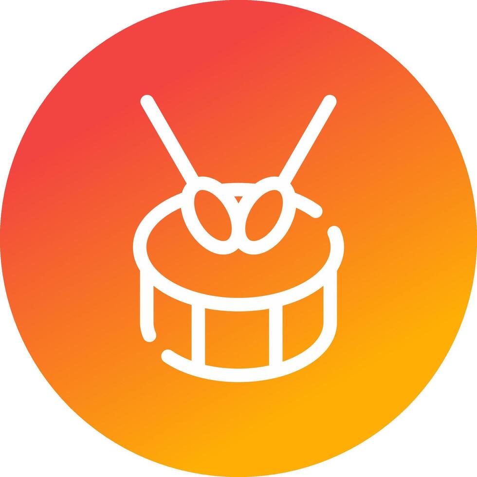 Drum Creative Icon Design vector