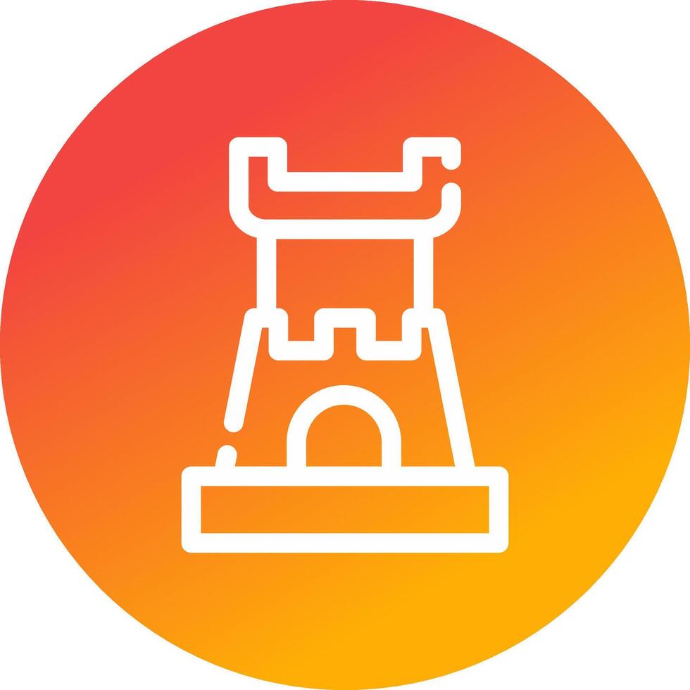 Castle Creative Icon Design vector