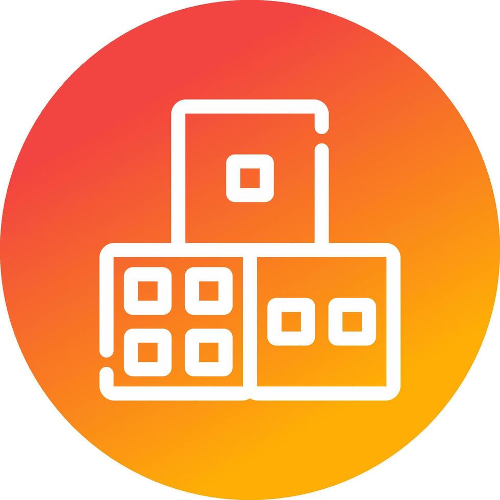 Dice Creative Icon Design vector